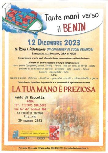 Iniziativa Benefica Benin 2023